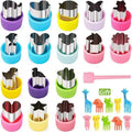 Sandwich Cutters Set for Children Food Cookies Bread Mold Maker Fruit and Vegetable Shapes Cutting Mould Baking Tools for Kids