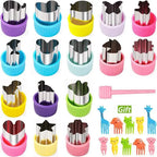Sandwich Cutters Set for Children Food Cookies Bread Mold Maker Fruit and Vegetable Shapes Cutting Mould Baking Tools for Kids