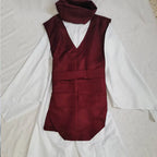 Anime Choso Cosplay Costume with Vest Neck Gaiter Belt White Elastic Pants Halloween Choso Kimono Outfits for Comic Con