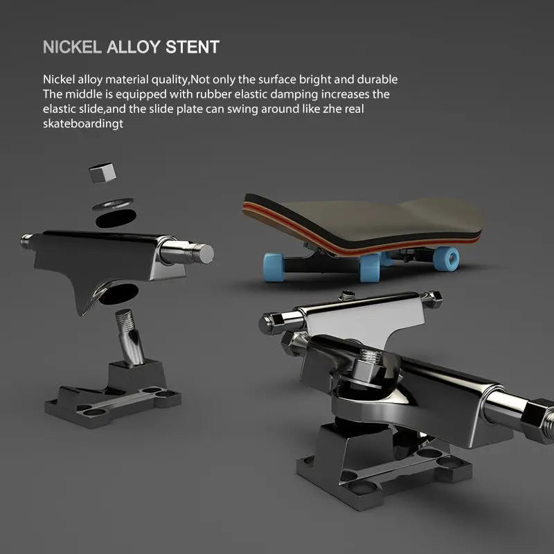 Maple Wood Finger Skateboard Toy | Mini Puzzle & Anti-Stress Gift