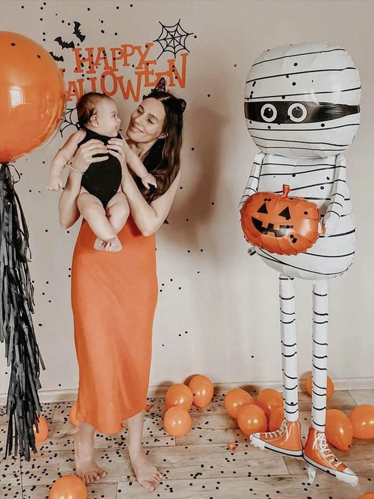 1pc Halloween Mummy balloon, Mummy Pumpkin ForHalloween Decorations, Trick or Treat Party Decoration Supplies, Party Decorations