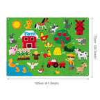 Farm Animals Felt Story Board for Kids Learning & Storytelling