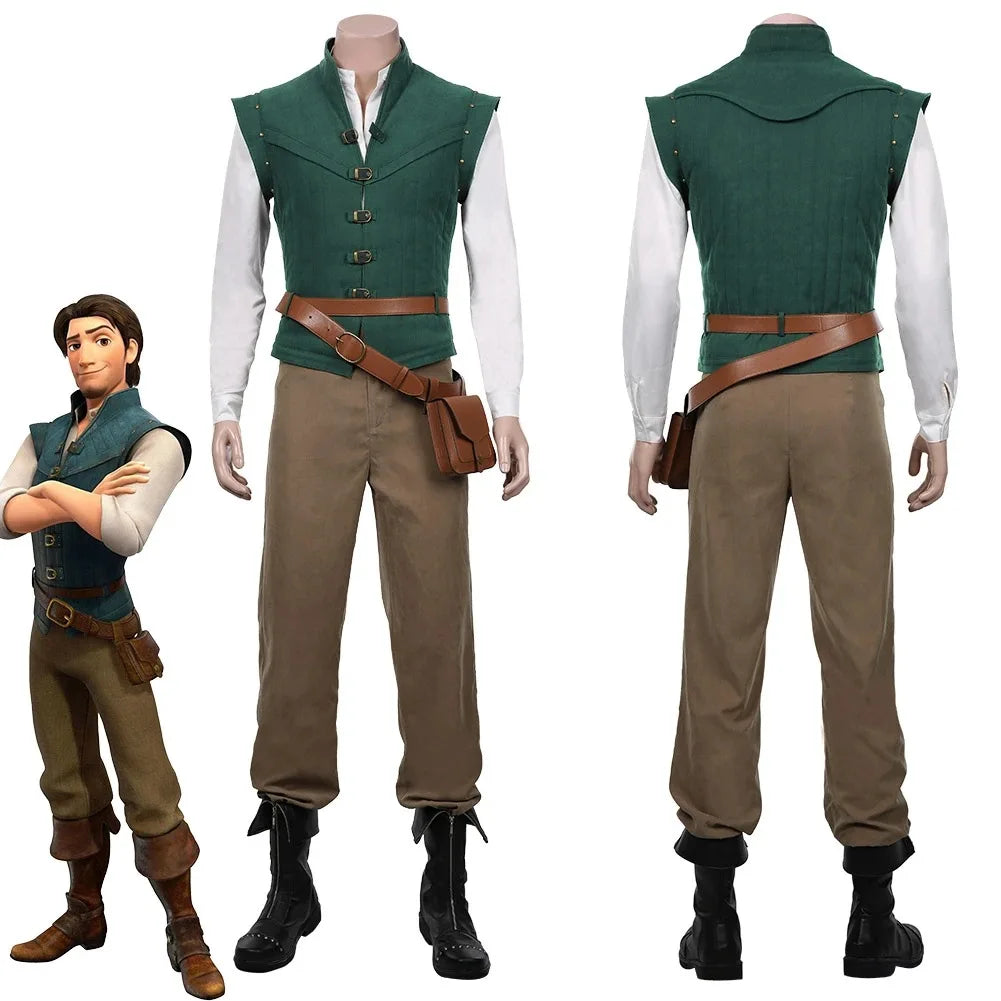 Flynn Rider Tangled Rapunzel Cosplay Costume Adult Carnival Uniform Halloween Anime Halloween Costumes