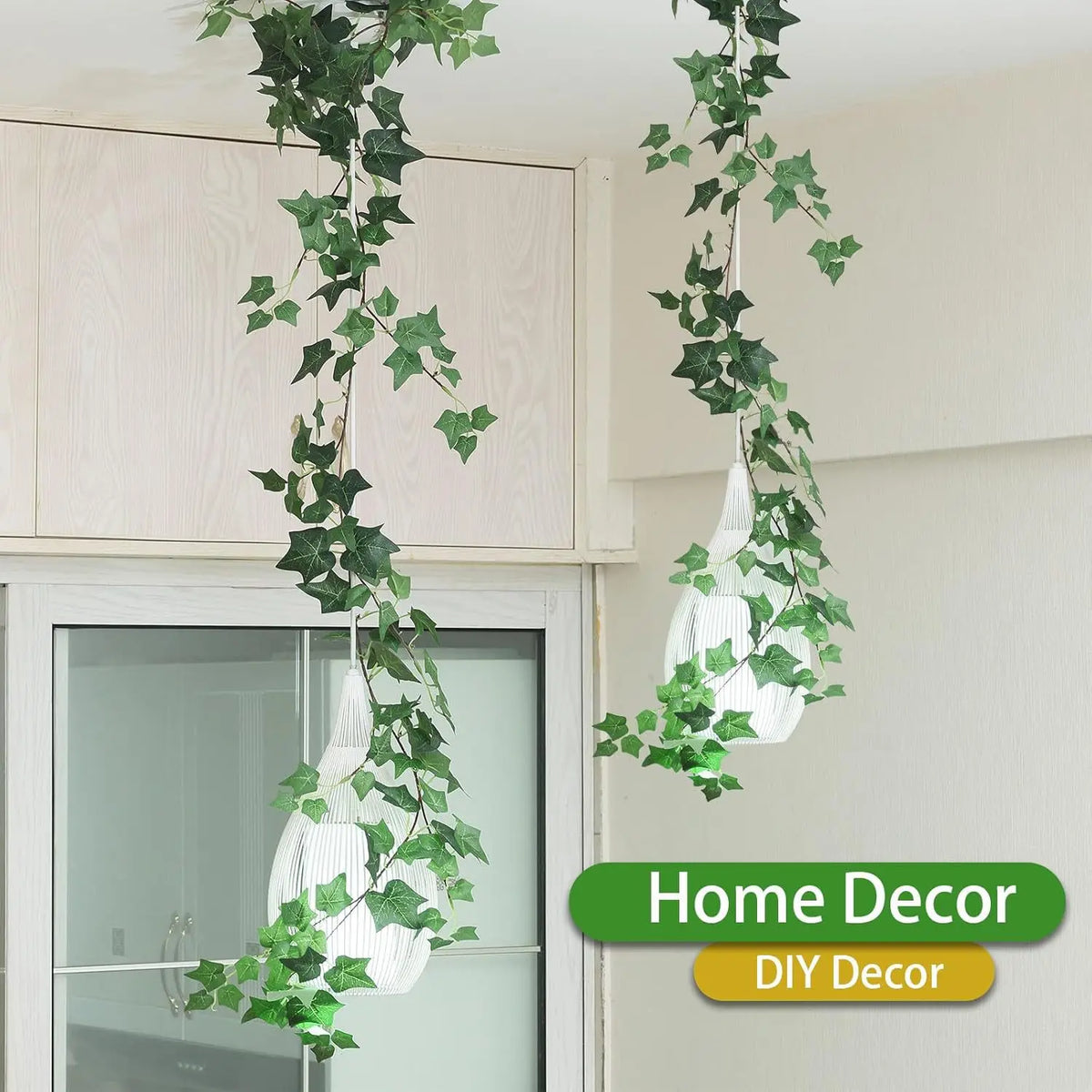 1/3/5pcs Artificial Vines Ivy Garland 1.8m Greenery Fake Ivy Hanging Plants for Home Wall Arch Wedding Room Indoor Outdoor Decor