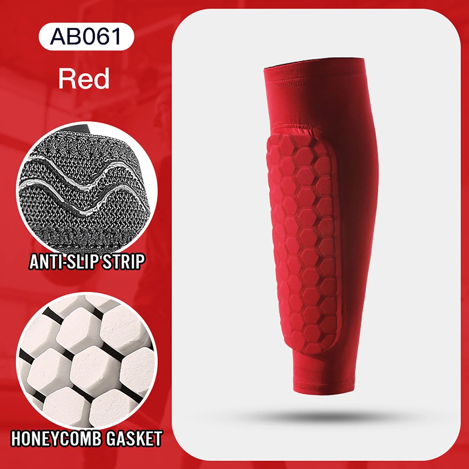 Football Shin Guard Socks Sleeves with Foam,Calf Compression Sleeve Honeycomb Pads,Sports Legging & Soccer Equipment