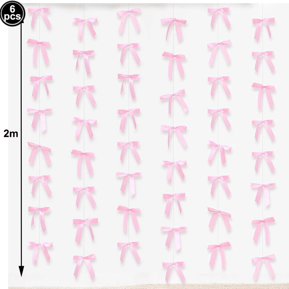 Pink Bow Cupcake Liners Coquette Bow Cupcake Wrappers Baking Cups for Baby Shower Wedding Bridal Showers Birthday Party Decors