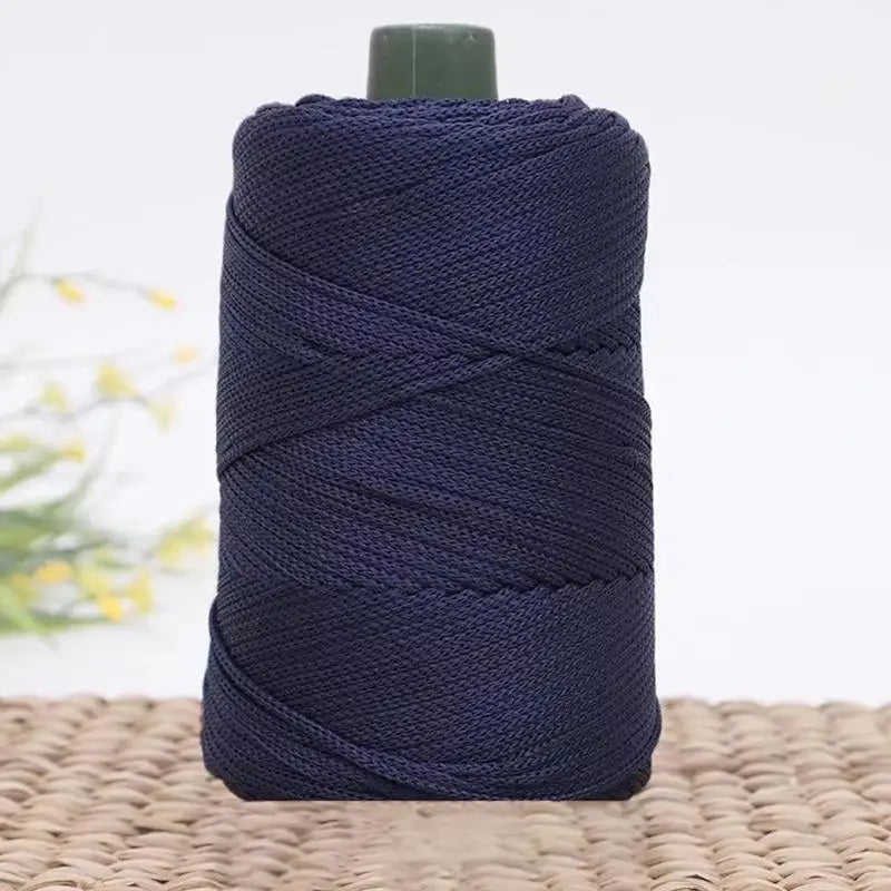 Summer Crochet Yarn Ice Rope 3mm Thread For Hand Knitting Bag Sun Hats Shoes Woven DIY Hook Cushion Silk Medium Thick About 200m
