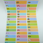 Waterproof Tag Self-adhesive Baby Name Sticker Custom Personalized Kindergarten Hebrew Label For Children School Stationery
