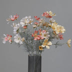 Pastoral Chrysanthemum Cosmos Branch Artificial Flowers Daisy Gesang Floral Wedding Party Vase Home Decor Ornaments Photo Props