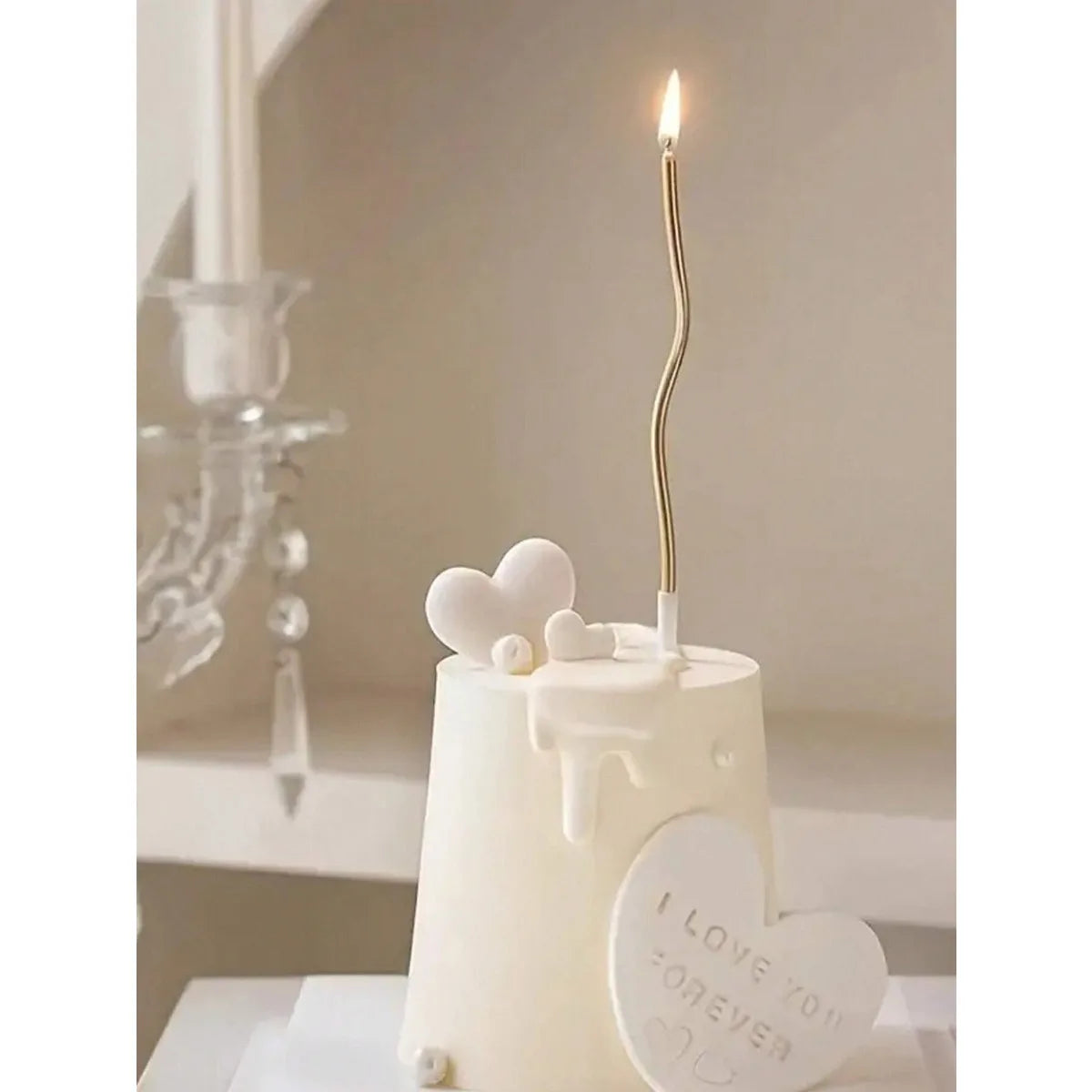 6/12/48pcs/1case Birthday Candles Spiral Cake Candles  Long Thin Cake Candles For Wedding Party And Cake Decoration