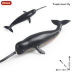 Oenux Ocean Animals Action Figures Sealife Shark Whare Megalodon Model Figurines PVC Home Decoration Kid Cognitive Education Toy