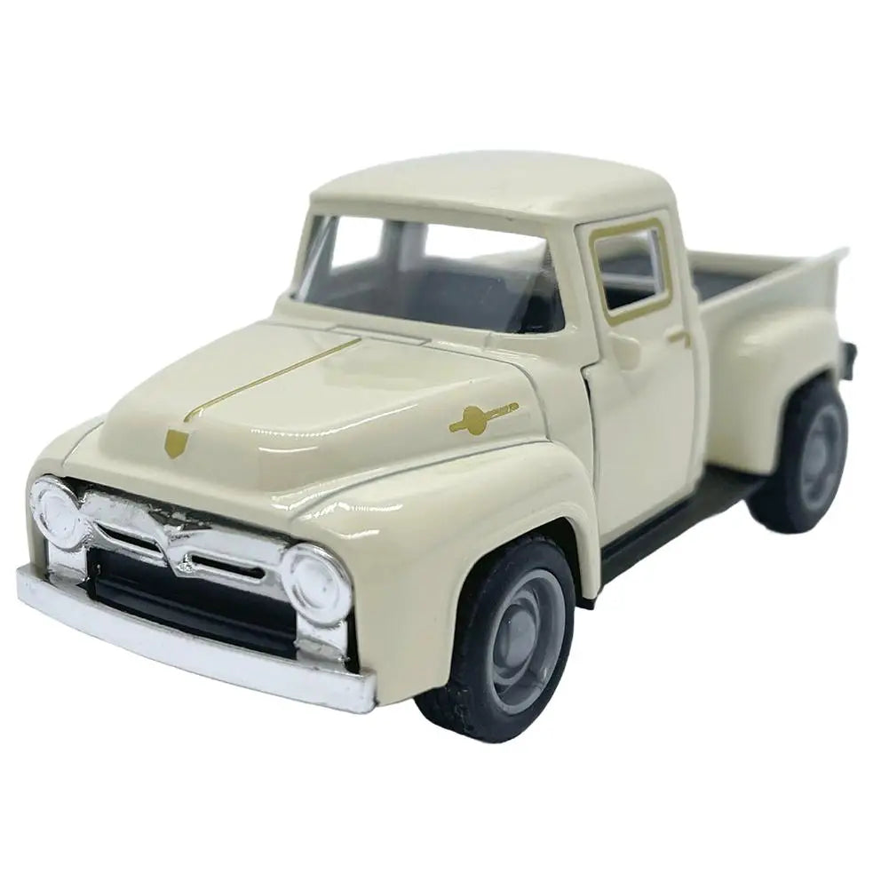 1:32 Red Vintage Metal Truck Pull Back Model Toy