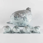 40cm Mother and Son Seal Five-Piece Plush Toy Seal Zipper Toy for Boys and Girls Christmas Halloween Gifts