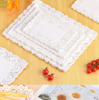 150Pcs Kitchen Fried Food Special Flower Bottom Paper Oil-absorbing Paper Baking Cake Pizza Snack Round Household Lace Paper Pad