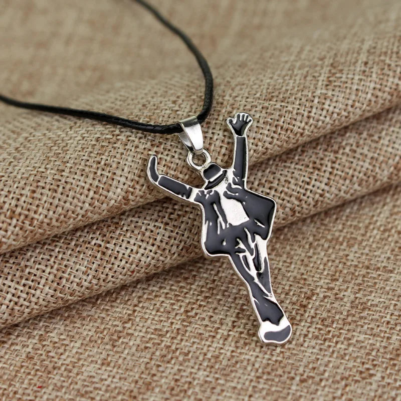 Artist Singer Michael Jackson BAD Necklace Rock Roll Everlasting Classic MJ Pendant Hot Charm Punk Jewelry Men Women Gift