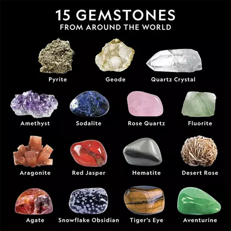 STEM Mega Gemstone Dig Kit for Kids Crystal Mining Set
