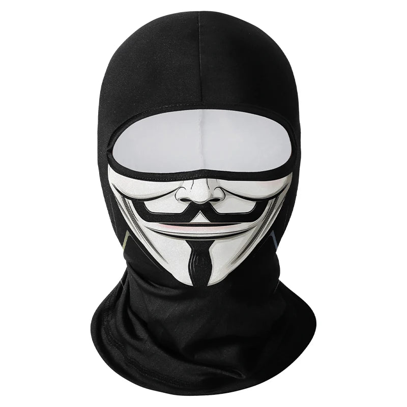 Cycling Mask Skull Quick-drying Sunscreen Balaclava Men's Motorcycle Elastic Helmet Lined Ghost Full Face Windproof Headgear