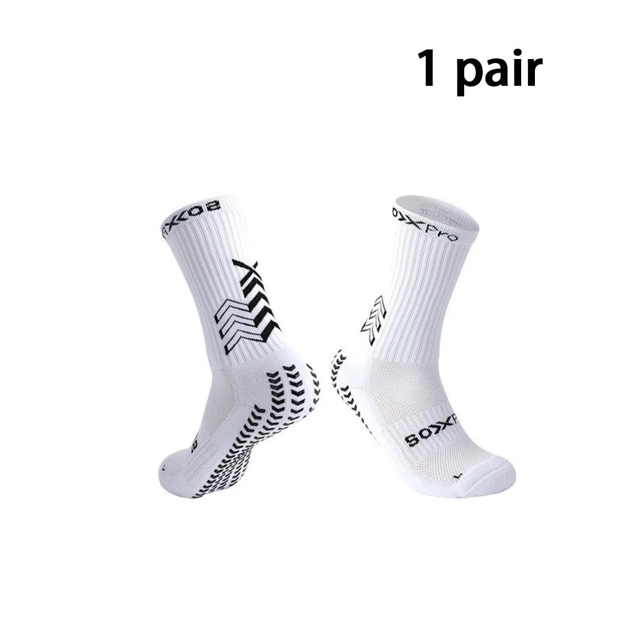 1/2/3 Pairs Soccer Socks Gym Socks Football Socks Men Women Non-slip Elastic Sport Grip Socks Floor Yoga Socks Cycling Socks