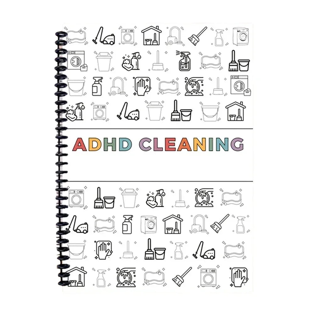 Daily Weekly Monthly Household Cleaning Planner Notebook Family Chore Chart Home Cleaning Task Schedule Organizer