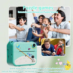 Kids Camera Digital Children Camera 1080P HD Mini Thermal Printer Video Recorder with Instant Print Photo Festive Gift for Kids