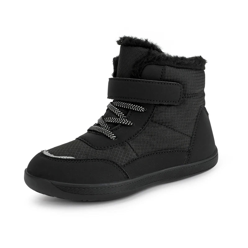 Kids Wide Toe Barefoot Snow Boots Warm Winter Minimalist Shoes