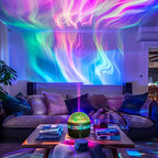LED Northern Lights Projector Light 7 Modes Starry Sky Night Light with Remote USB Plug-in Auto Rotate for Bedroom Ceiling Party