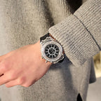LED Light Flash Luminous Watch – Silicone Rhinestone Wristwatch