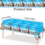 Birthday Paw Patrol Tablecloth Disposable Table Cloth Table Cover Paw Patrol Birthday party Decoration Party Favors supplies