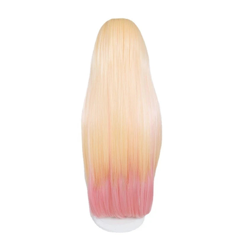 Long Blonde Dye Pink Cosplay My Dress-Up Darling Marin Kitagawa Wig Halloween Costume Wigs for Women