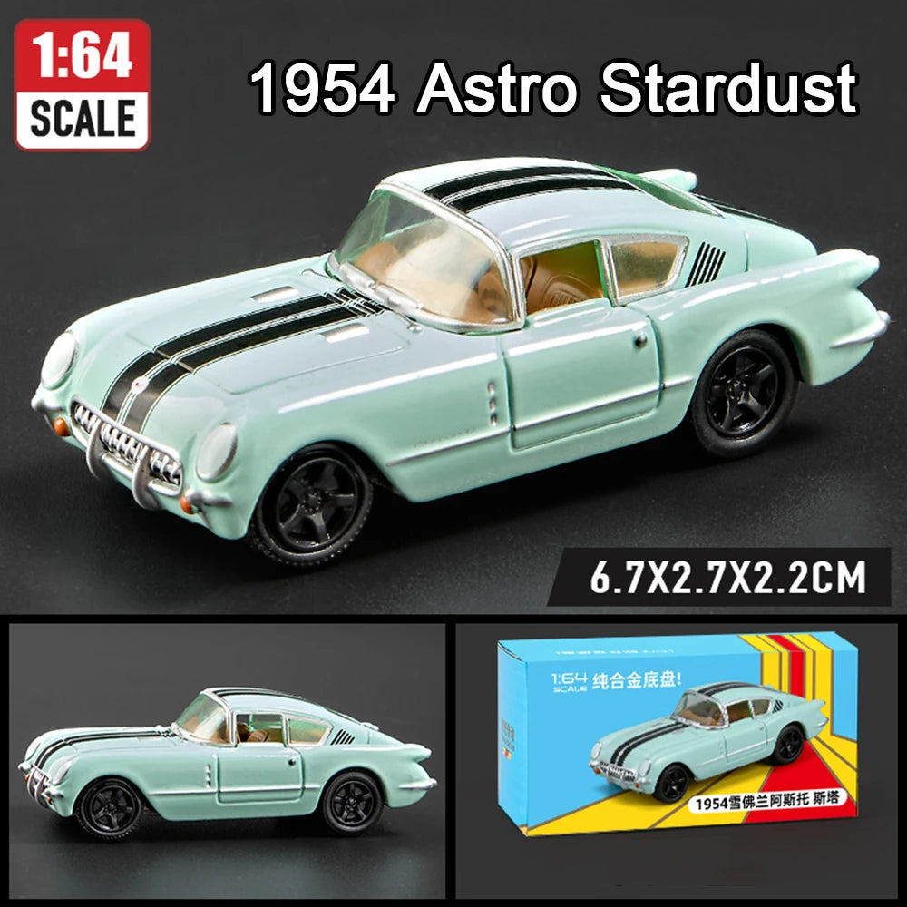 1:64 Scale JDM Corvette GT500 Firebird Daytona Stardust Alloy Diecast Models Toys Series Miniature Cars for Children's Toy Gifts