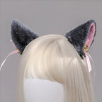 Anime Cat Ear Hairclip Cosplay Lolita Kawaii Kitten Headdress Cute Cartoon Animal Headwear Halloween Party Costumes  Accessories