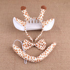 Anime Cute Animal Dress Cosplay Giraffe Frog Tiger Mouse Monkey Costumes Accessory Sweet Headwear Tail Bow Birthday Day Gifts