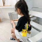 Pokemon Anime Pikachu Lovely Fashion Bag Princess Small Storage Silicone Purse Messenger Cartoon Figures Model Toys Kids Gift