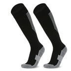 Loogdeel Soccer Socks Stretchy Compression Knee High Tube Socks Men Women Teens Kid Breathable Football Athletic Sports Socks