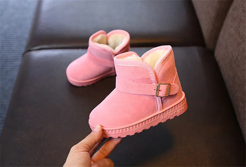 Fashion Children Casual Shoes Girls Boys Cotton Snow Boots Warm Kids Boots Boy Winter Cotton Shoes Sneakers ботинки мартин