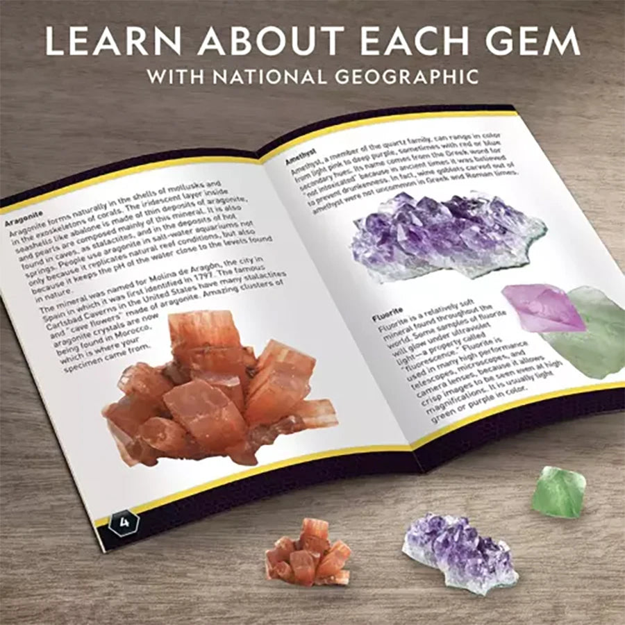 STEM Mega Gemstone Dig Kit for Kids Crystal Mining Set