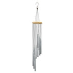 1piece 12 Tubes Aluminum Alloy Wind Chimes with Hook Gold/silver Bells for Outside Home Wedding Party Memorial Decoration Gifts