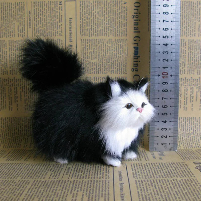 Simulation Cat Plush Toy – Soft Stuffed Kitten Doll for Kids & Girls