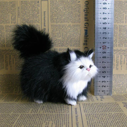 Simulation Cat Plush Toy – Soft Stuffed Kitten Doll for Kids & Girls