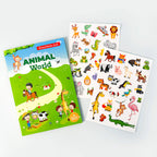 New Sticker Book Focus Potential Development Reusable Stickers Cartoon Animal Enlightenment Baby Early Education Book For Kids