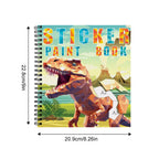 1-6PCS Sticker Book For Kids Unicorn Sticker Paint Book Mermaid Children's Sticker By Number For Birthday Gift Girls Stationery