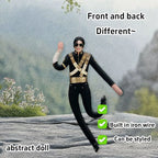 Michael Jackson Bendable Doll Flexible Wire Frame Poseable MJ Abstract Rat Jerky Doll King of Pop Collectible Fan Gift