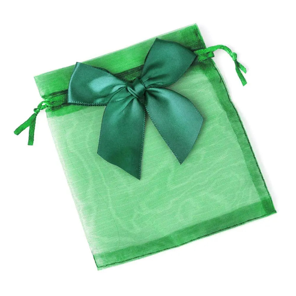 10pcs/20pcs 9x12 10x15 13x18cm New Design Bow Organza Bags Jewelry Candy Packing Bag Wedding Party Gift Storage Drawstring Pouch