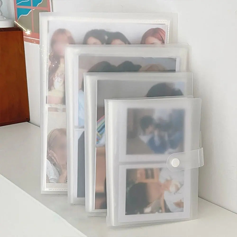 3/4/5/6 Inch 80/160 Slots Transparent Photo Album Idol Photocard Holder Idol Star Card Collect Book Creative Photo Card Holder