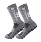 1 Pair Non Slip Soccer Socks Men Non Skid Grip Football Basketball Sport Cycling Socks 2025 New
