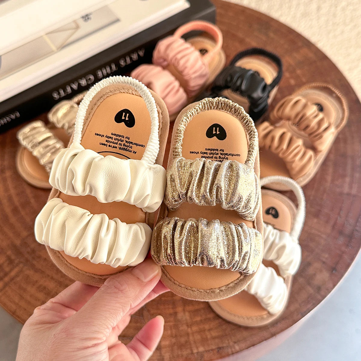 Baby Soft Sole Sandals First Walker Summer Shoes for Infants