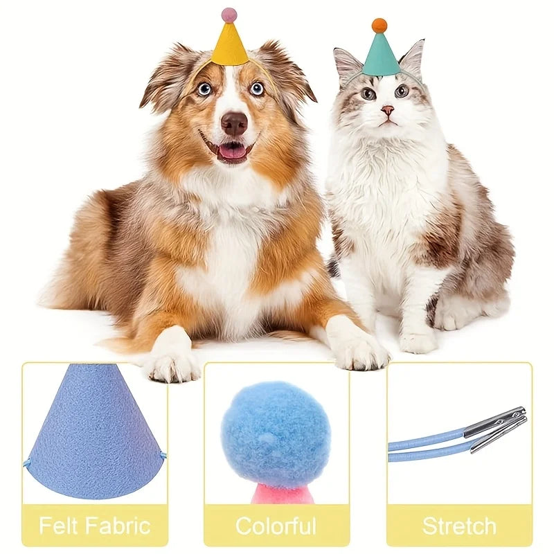 6pcs Mini Party Hats - Lightweight & Sturdy Cone Hats for Birthday, Wedding, Halloween, Christmas, New Year'S