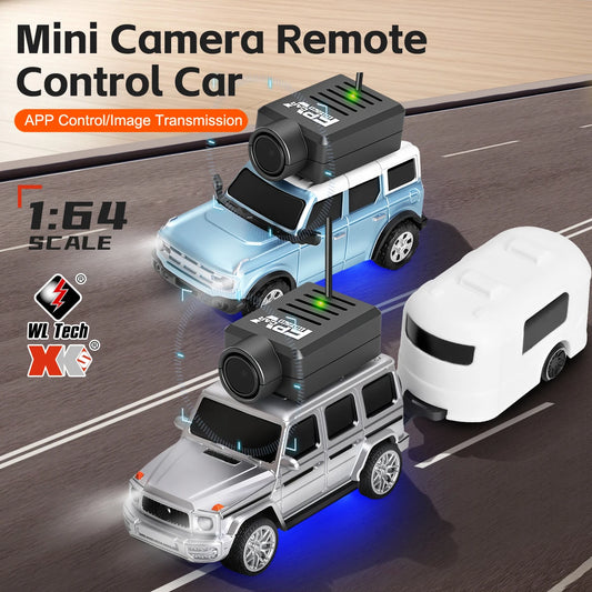 1/64 Mini RC Car with 720P FPV Camera – WiFi APP Control Racing Toy