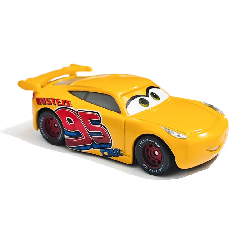 Cartoon Pixar Cars Lightning McQueen 1/55 Metal Die Casting Anime Figure Storm Jackson Racing Toys Collectibles Children's Gifts