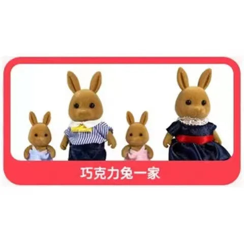 Forest Animal 1/12 Dollhouse Furniture Bedroom Kitchen Bathroom Set Miniature Simulation Dolls Accessories DIY Toys Girls